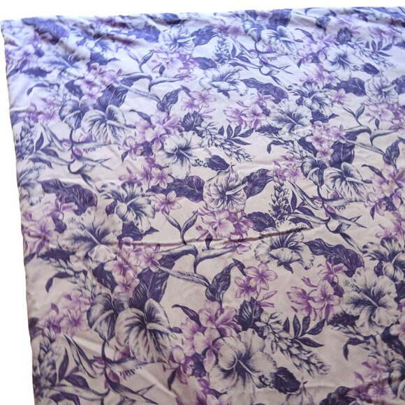 Handmade Reversible Hawaiian Quilt Beach Picnic Blanket Carrying Case Purple - Picture 8 of 15